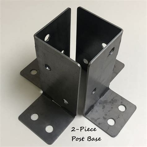 wood to metal post f3jce bracket|outside corner bracket for fence.